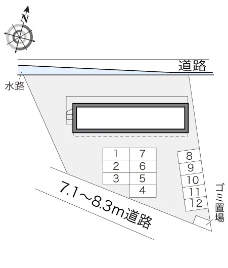 笠岡市富岡　月極駐車場（LP）
